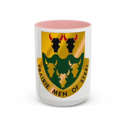 195 Armor Regiment (U.S. Army) Accent Coffee Mug 15oz Pink - Go Mug Yourself