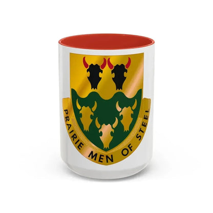 195 Armor Regiment (U.S. Army) Accent Coffee Mug 15oz Red - Go Mug Yourself