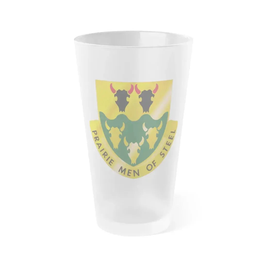 195 Armor Regiment (U.S. Army) Frosted Pint Glass 16oz Default Title - Go Mug Yourself