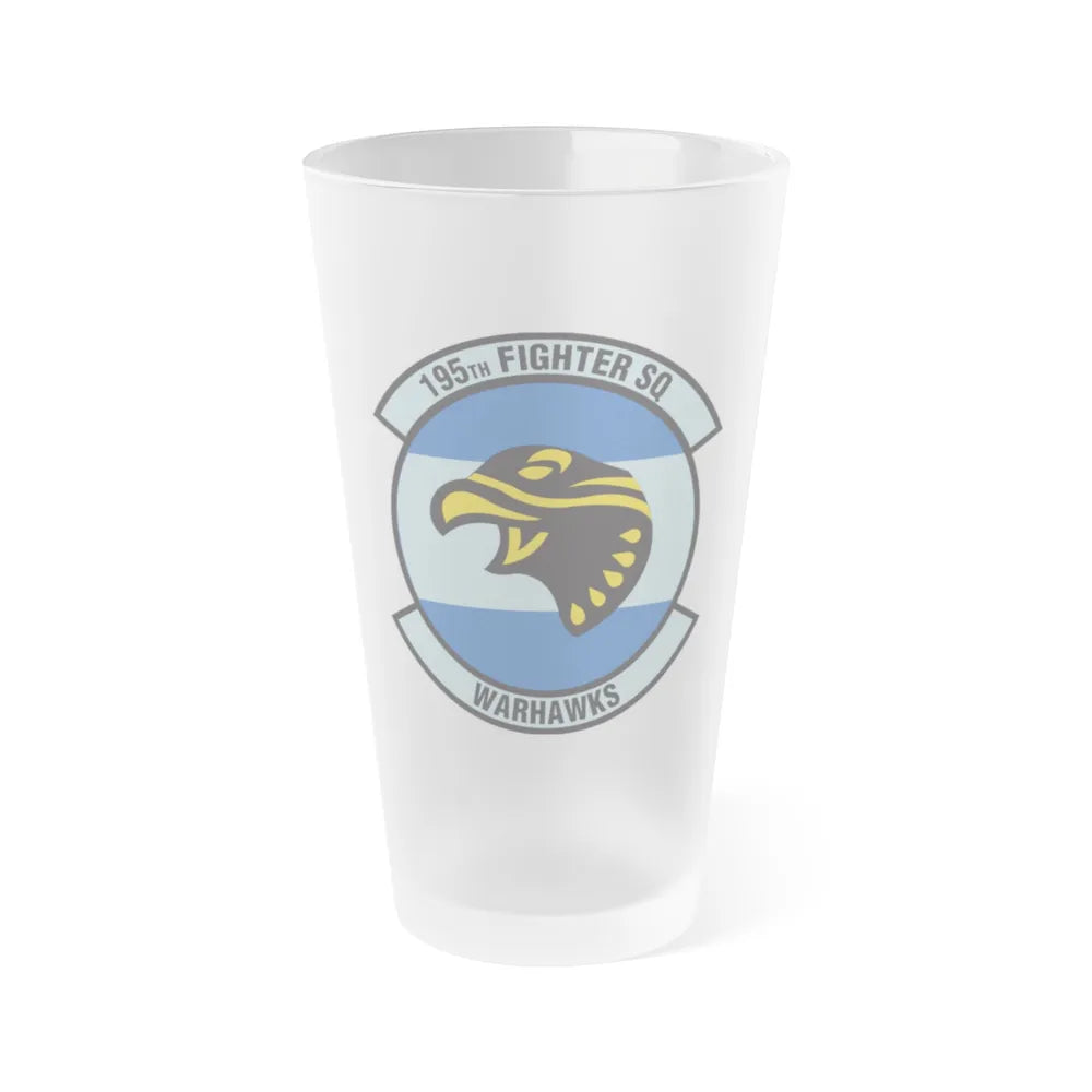 195 Fighter Squadron (U.S. Air Force) Frosted Pint Glass 16oz-16oz-Frosted-Go Mug Yourself