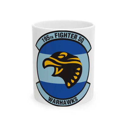 195 Fighter Squadron (U.S. Air Force) White Coffee Mug-11oz-Go Mug Yourself