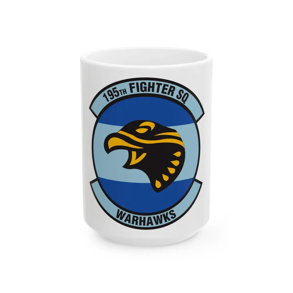 195 Fighter Squadron (U.S. Air Force) White Coffee Mug-15oz-Go Mug Yourself