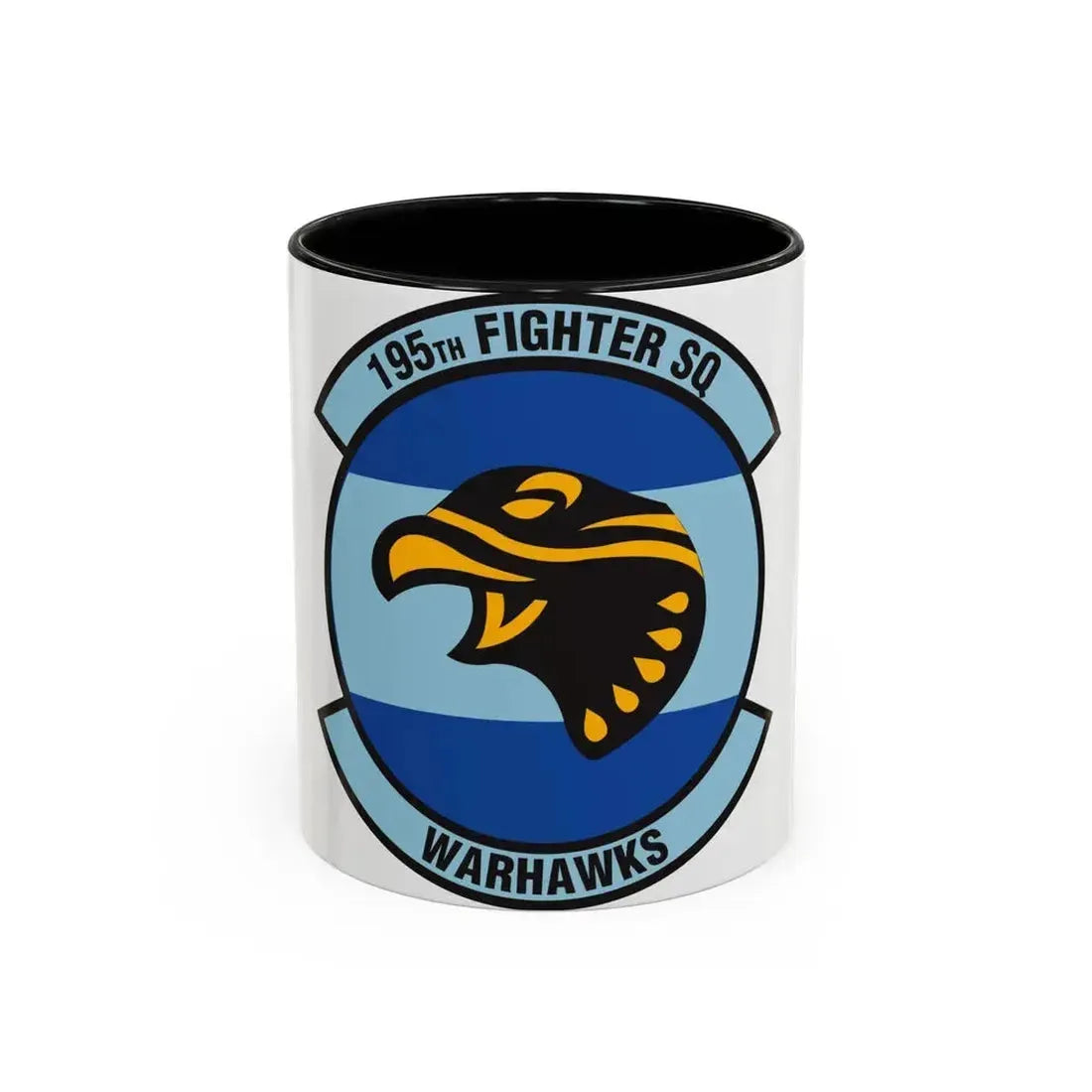 195 Fighter Squadron (U.S. Air Force) Accent Coffee Mug 11oz Black - Go Mug Yourself