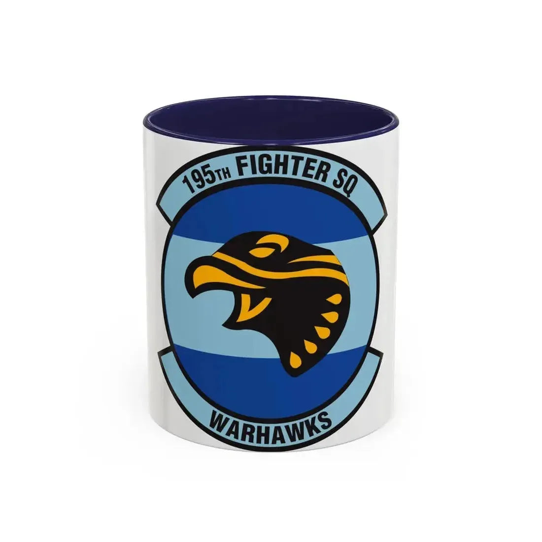 195 Fighter Squadron (U.S. Air Force) Accent Coffee Mug 11oz Navy - Go Mug Yourself