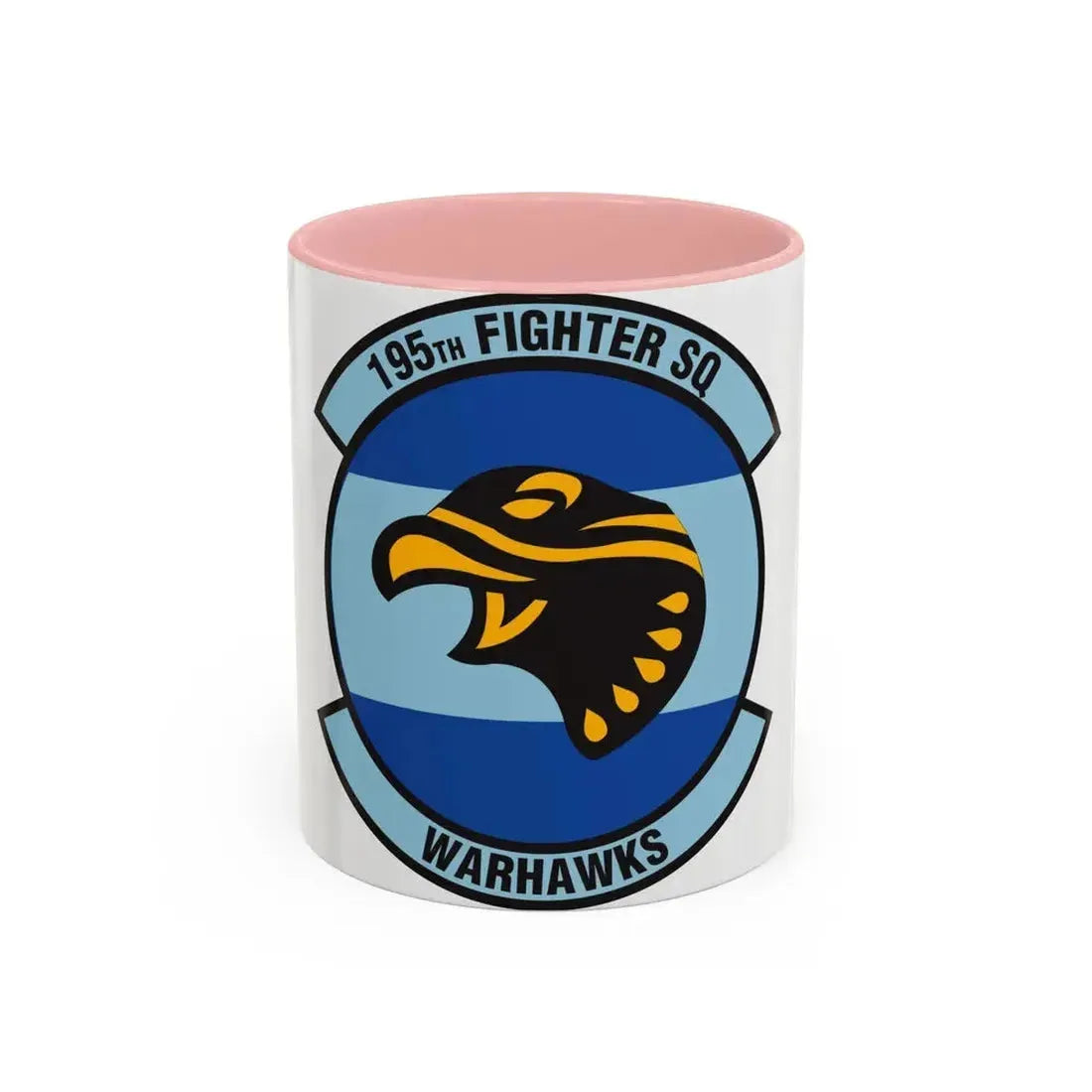 195 Fighter Squadron (U.S. Air Force) Accent Coffee Mug 11oz Pink - Go Mug Yourself