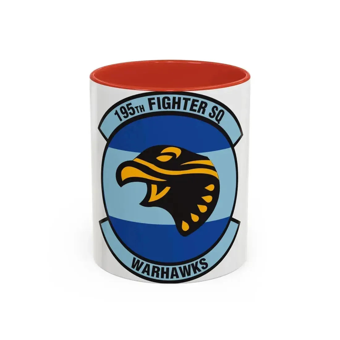 195 Fighter Squadron (U.S. Air Force) Accent Coffee Mug 11oz Red - Go Mug Yourself