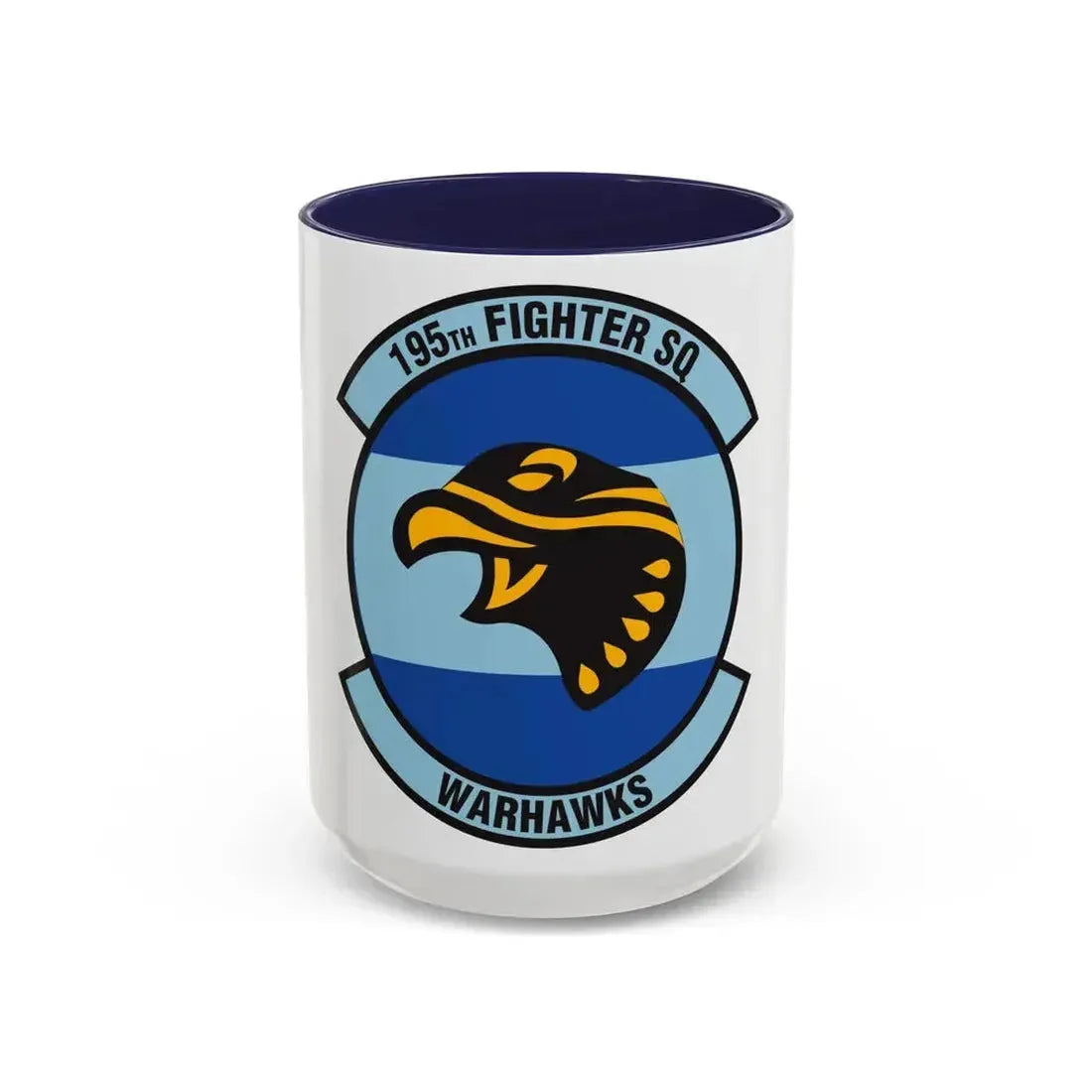195 Fighter Squadron (U.S. Air Force) Accent Coffee Mug 15oz Navy - Go Mug Yourself