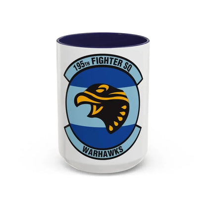 195 Fighter Squadron (U.S. Air Force) Accent Coffee Mug 15oz Navy - Go Mug Yourself
