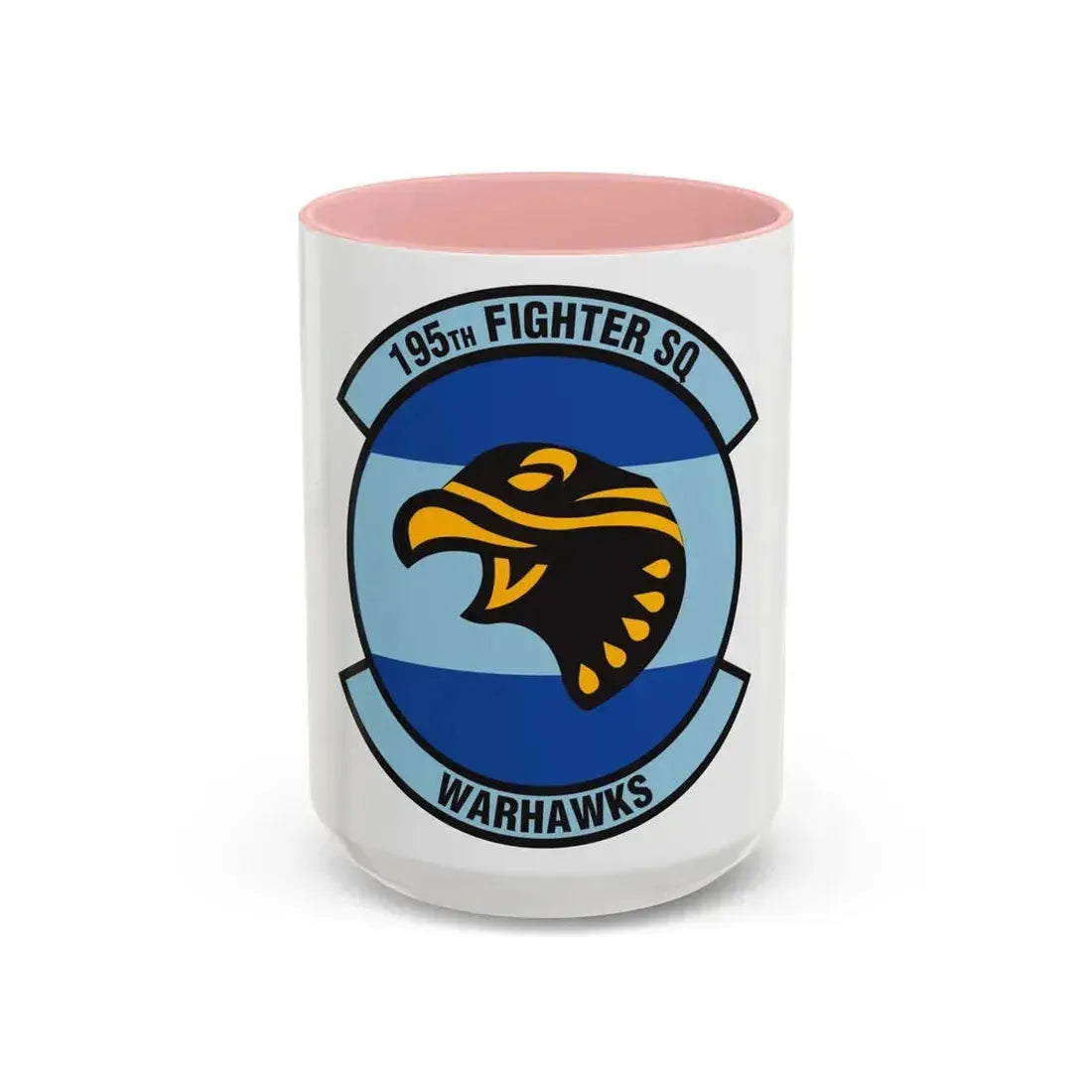 195 Fighter Squadron (U.S. Air Force) Accent Coffee Mug 15oz Pink - Go Mug Yourself