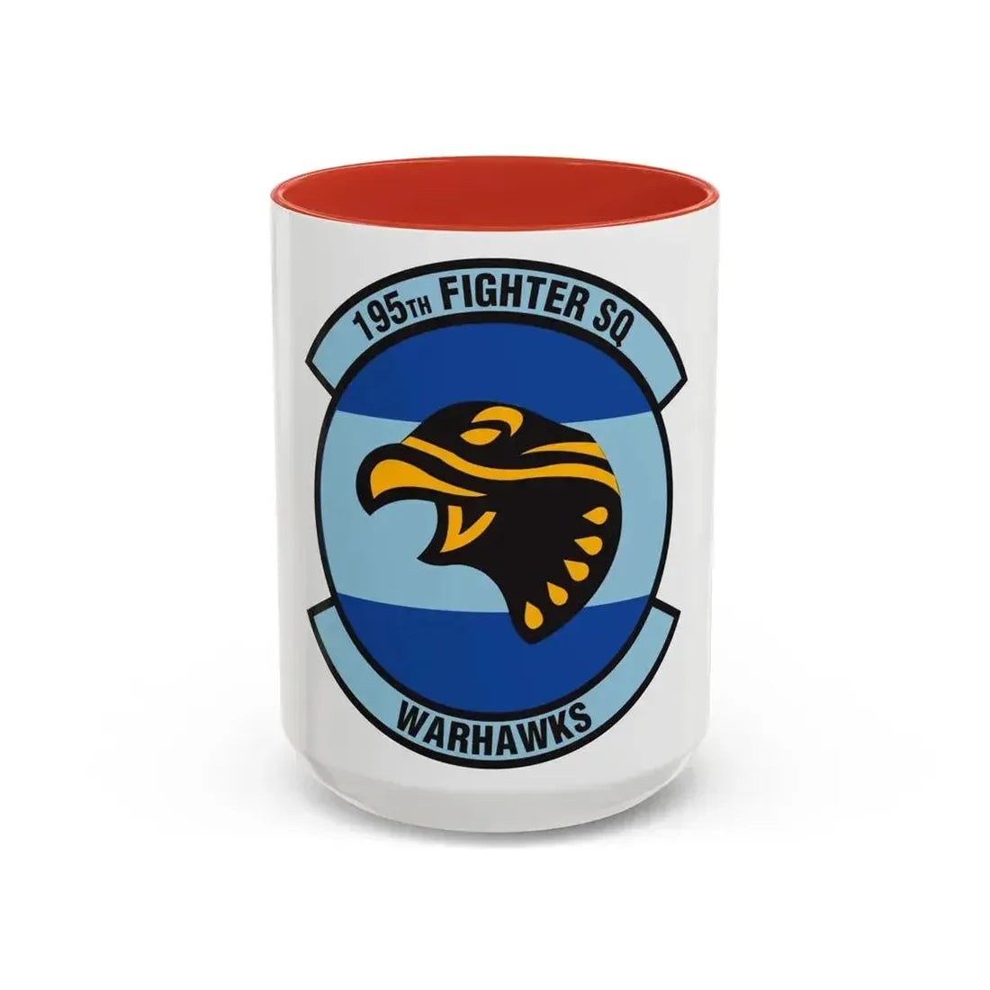 195 Fighter Squadron (U.S. Air Force) Accent Coffee Mug 15oz Red - Go Mug Yourself