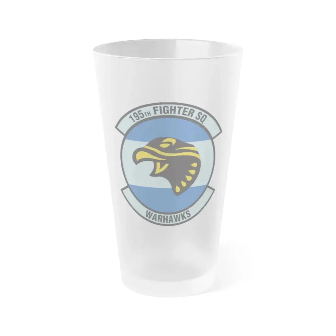 195 Fighter Squadron (U.S. Air Force) Frosted Pint Glass 16oz 16oz Frosted - Go Mug Yourself