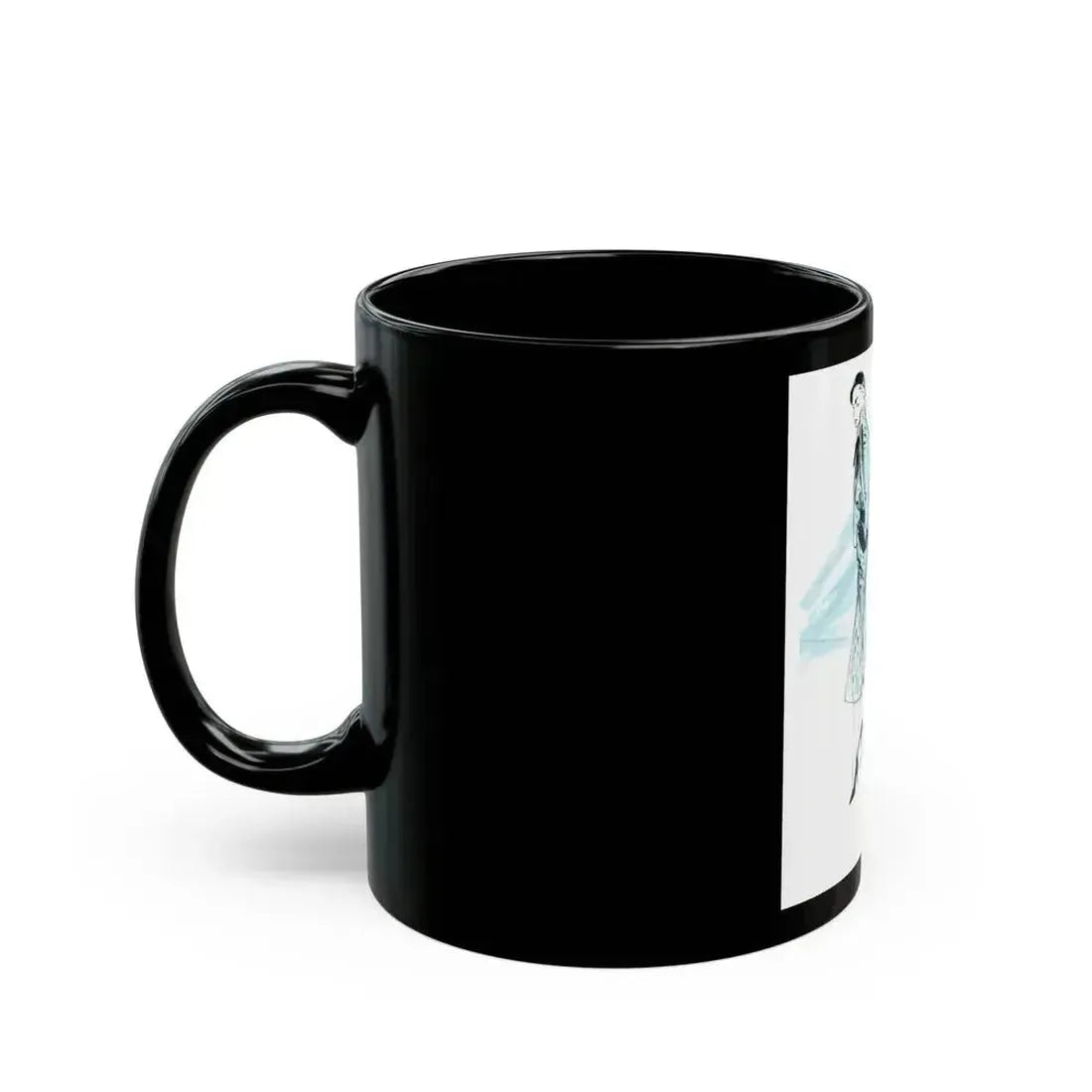 1950 fashion illustration from Woman's Journal - Black Coffee Mug - Go Mug Yourself