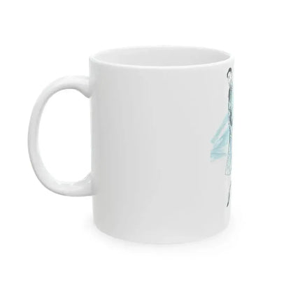 1950 fashion illustration from Woman's Journal - White Coffee Mug - Go Mug Yourself