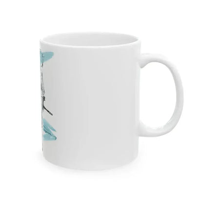 1950 fashion illustration from Woman's Journal - White Coffee Mug - Go Mug Yourself