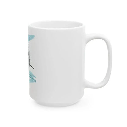 1950 fashion illustration from Woman's Journal - White Coffee Mug - Go Mug Yourself