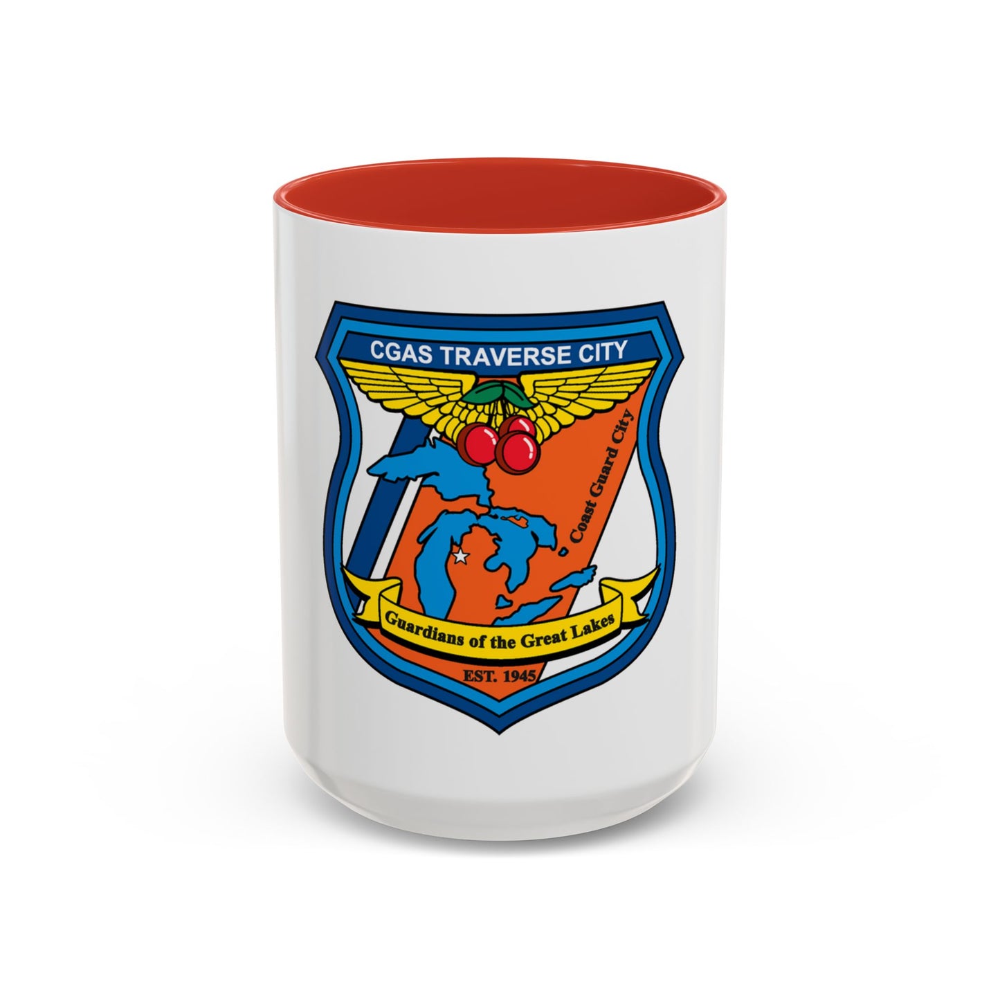 USCG Air Station Traverse City (U.S. Coast Guard) Accent Coffee Mug