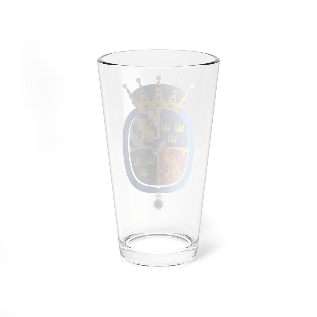 Prinsessan Estelle vapen med Serafimerkors (Sweden) (Coat of Arms) Pint Glass 16oz