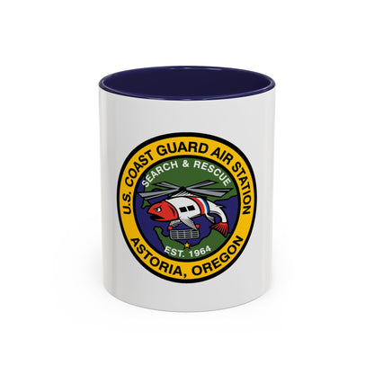 USCG AS Astoria Oregon (U.S. Coast Guard) Accent Coffee Mug