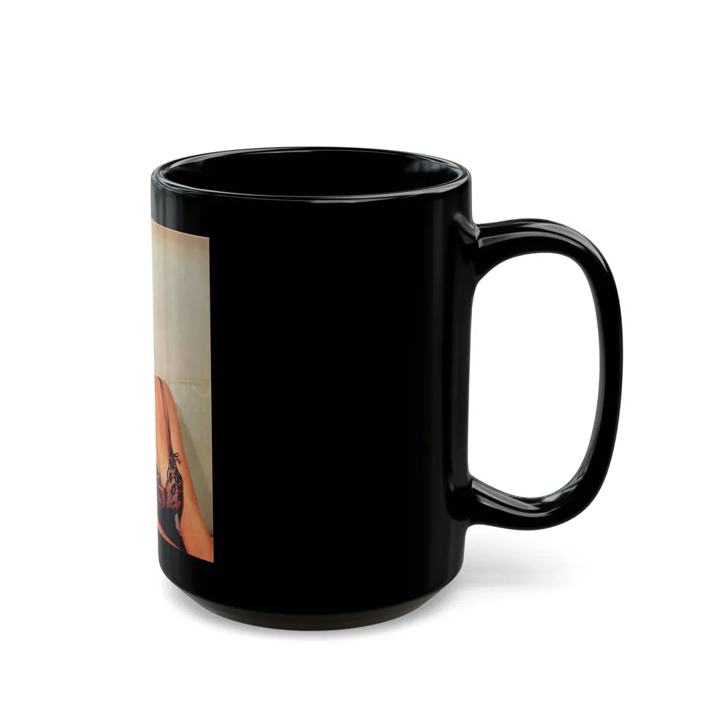 Julie Newmar #275 (Vintage Female Icon) Black Coffee Mug-Go Mug Yourself