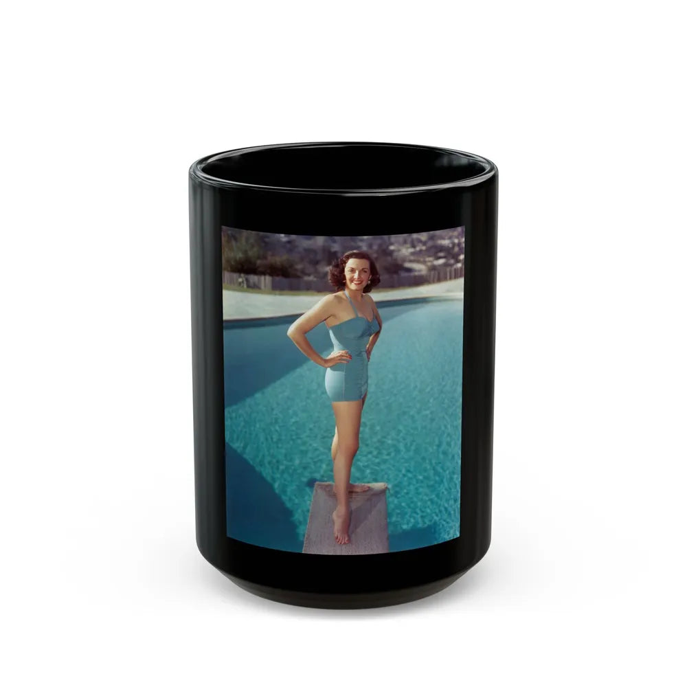 Jane Russell #230 (Vintage Female Icon) Black Coffee Mug-15oz-Go Mug Yourself