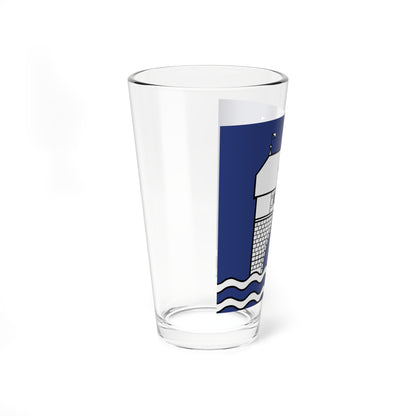 CHE Zurich 1 rechts der Limmat Flag (Switzerland) Pint Glass 16oz