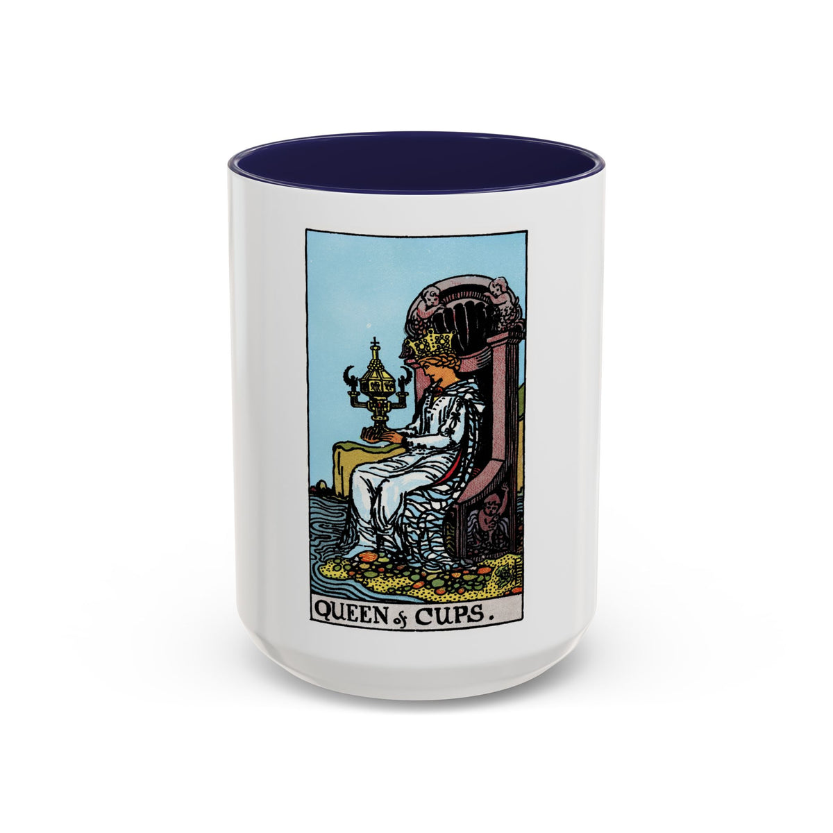 The Queen of Cups (Tarot Card) Accent Coffee Mug