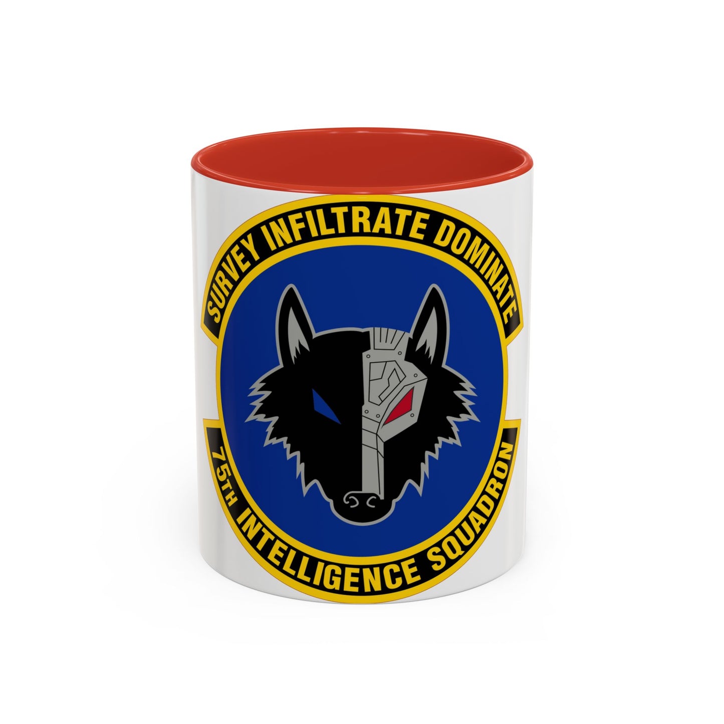 75 Intelligence Squadron ACC (U.S. Air Force) Accent Coffee Mug