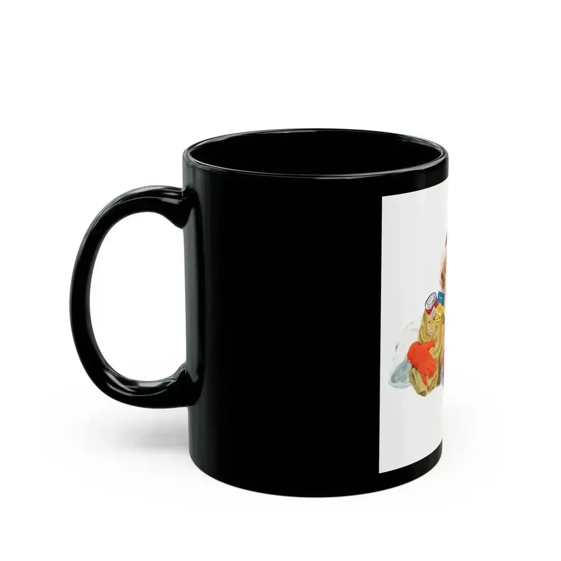 1954 illustration for Coca Cola - Black Coffee Mug - Go Mug Yourself