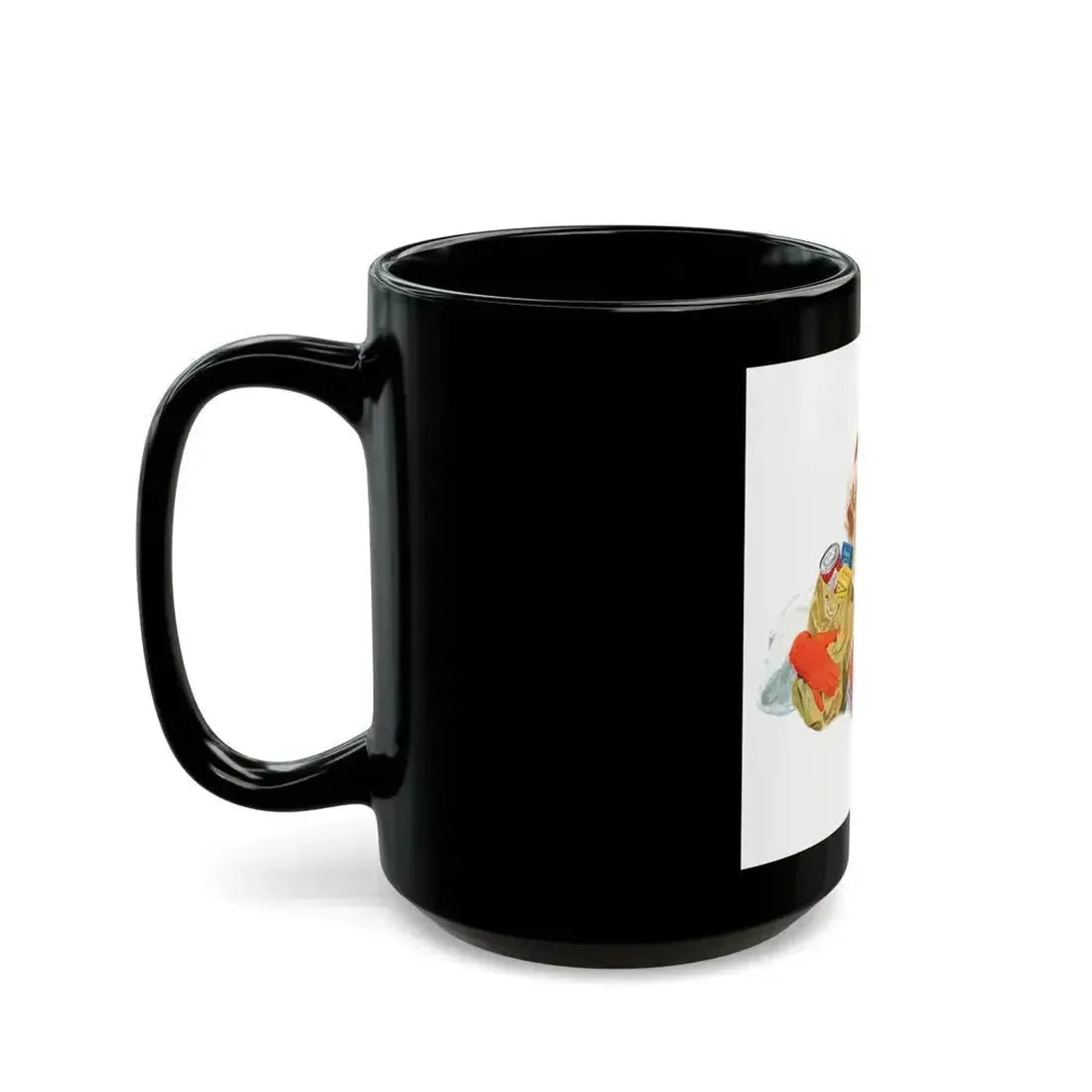 1954 illustration for Coca Cola - Black Coffee Mug - Go Mug Yourself
