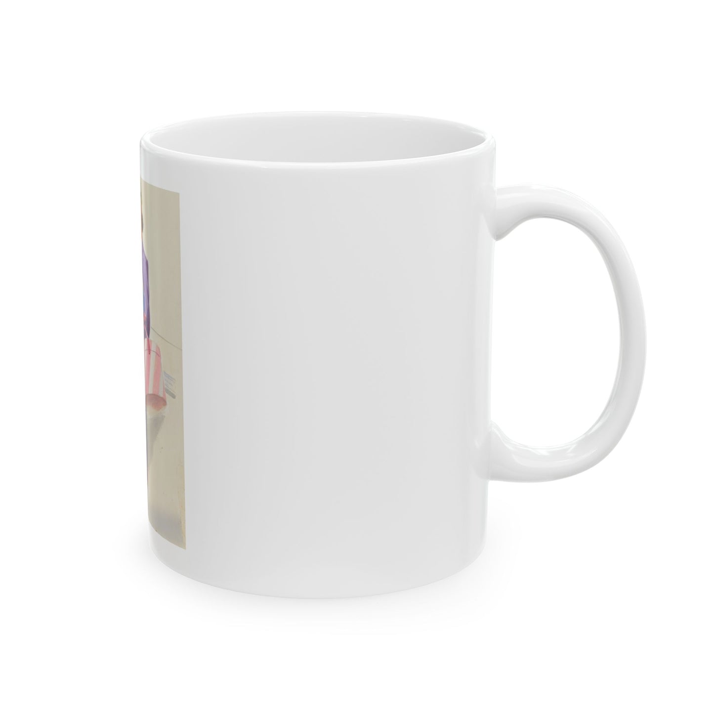Girl with Hat Box, Coca-Cola advertisement - White Coffee Mug