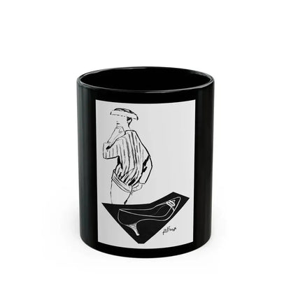 1956 fashion illustration by Alfredo Bouret (3) - Black Coffee Mug 11oz - Go Mug Yourself