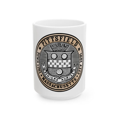 Seal of Pittsfield Massachusetts - White Coffee Mug