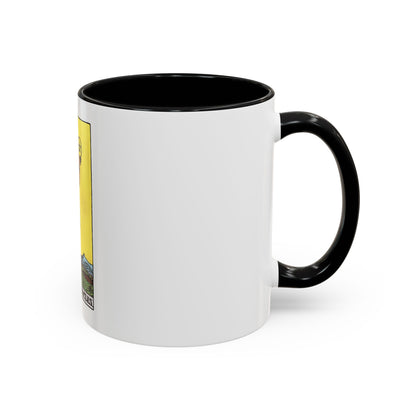 The Page of Pentacles (Tarot Card) Accent Coffee Mug