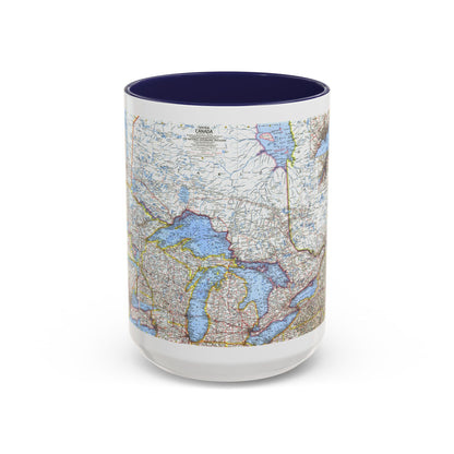 Canada - Central (1963) (Map) Accent Coffee Mug