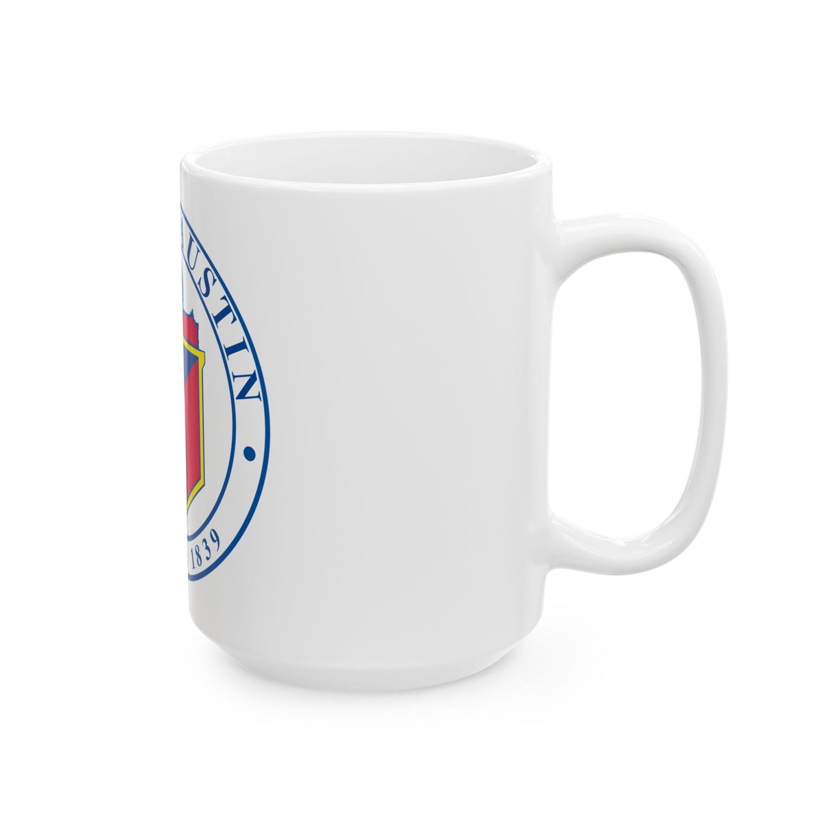 Seal of Austin TX - White Coffee Mug