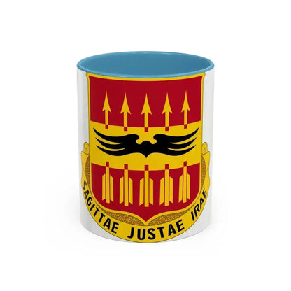 195th Antiaircraft Artillery Battalion (U.S. Army) Accent Coffee Mug 11oz Light Blue - Go Mug Yourself