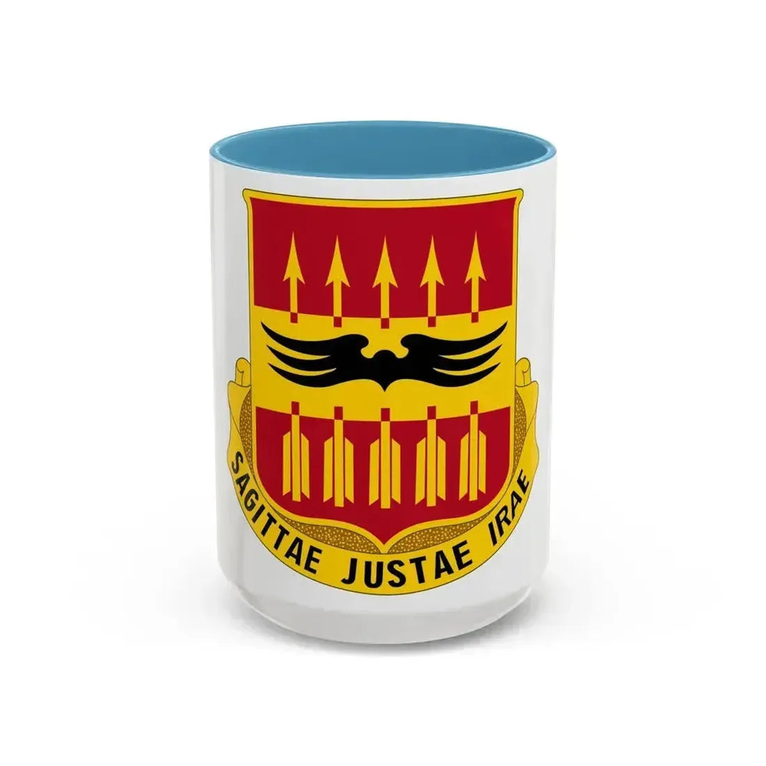 195th Antiaircraft Artillery Battalion (U.S. Army) Accent Coffee Mug 15oz Light Blue - Go Mug Yourself