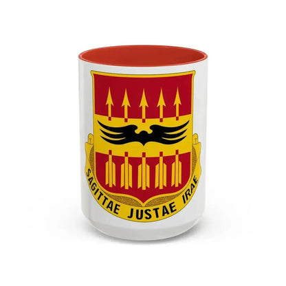 195th Antiaircraft Artillery Battalion (U.S. Army) Accent Coffee Mug 15oz Red - Go Mug Yourself