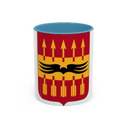 195th Antiaircraft Artillery Battalion v2 (U.S. Army) Accent Coffee Mug 11oz Light Blue - Go Mug Yourself
