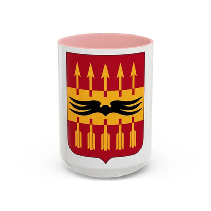 195th Antiaircraft Artillery Battalion v2 (U.S. Army) Accent Coffee Mug 15oz Pink - Go Mug Yourself