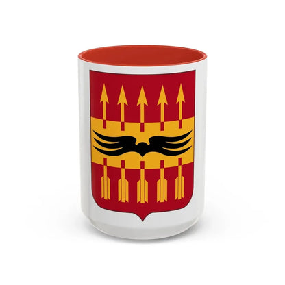 195th Antiaircraft Artillery Battalion v2 (U.S. Army) Accent Coffee Mug 15oz Red - Go Mug Yourself