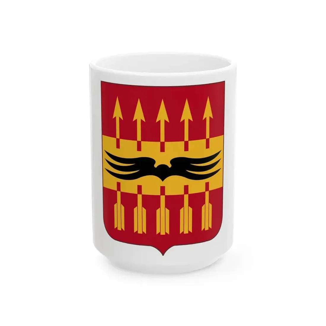 195th Antiaircraft Artillery Battalion v2 (U.S. Army) White Coffee Mug 15oz - Go Mug Yourself