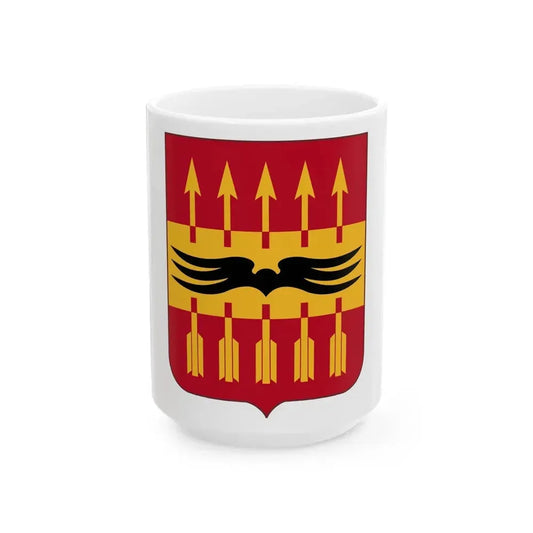 195th Antiaircraft Artillery Battalion v2 (U.S. Army) White Coffee Mug 15oz - Go Mug Yourself