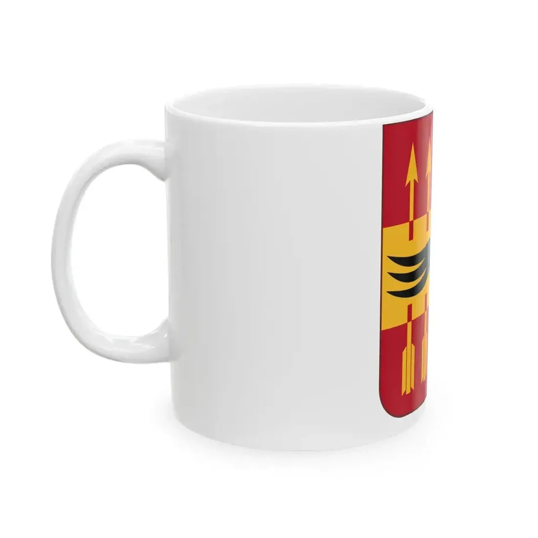 195th Antiaircraft Artillery Battalion v2 (U.S. Army) White Coffee Mug - Go Mug Yourself