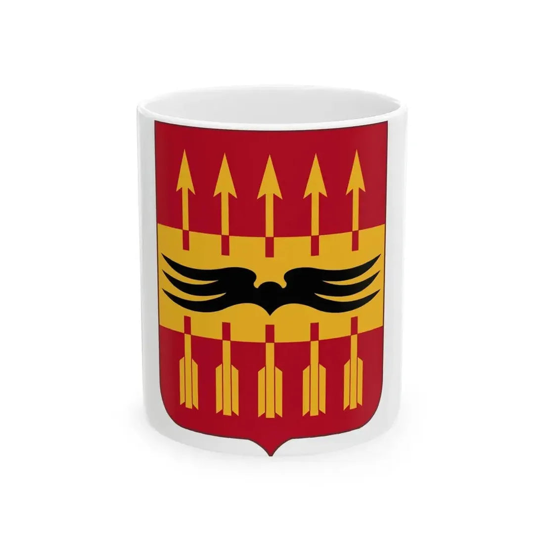 195th Antiaircraft Artillery Battalion v2 (U.S. Army) White Coffee Mug - Go Mug Yourself