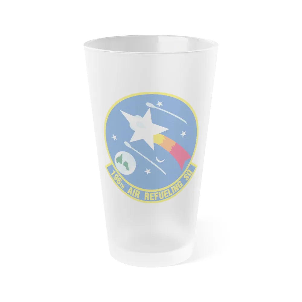 196 Air Refueling Squadron (U.S. Air Force) Frosted Pint Glass 16oz-Go Mug Yourself