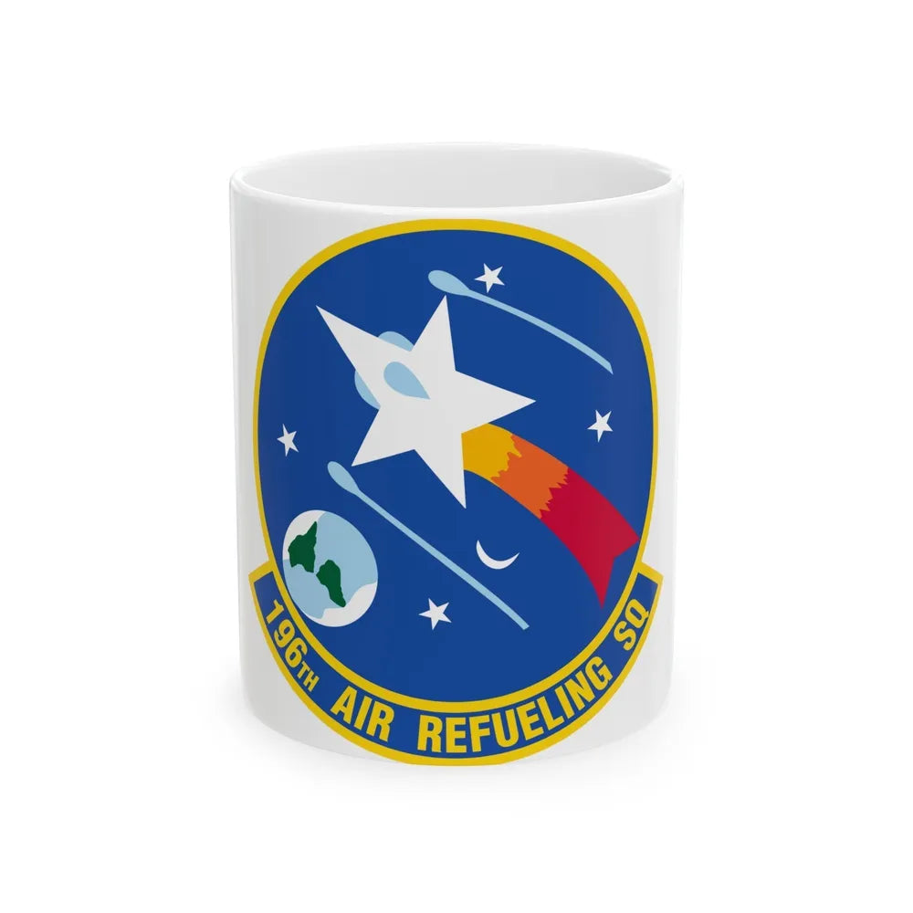 196 Air Refueling Squadron (U.S. Air Force) White Coffee Mug-11oz-Go Mug Yourself