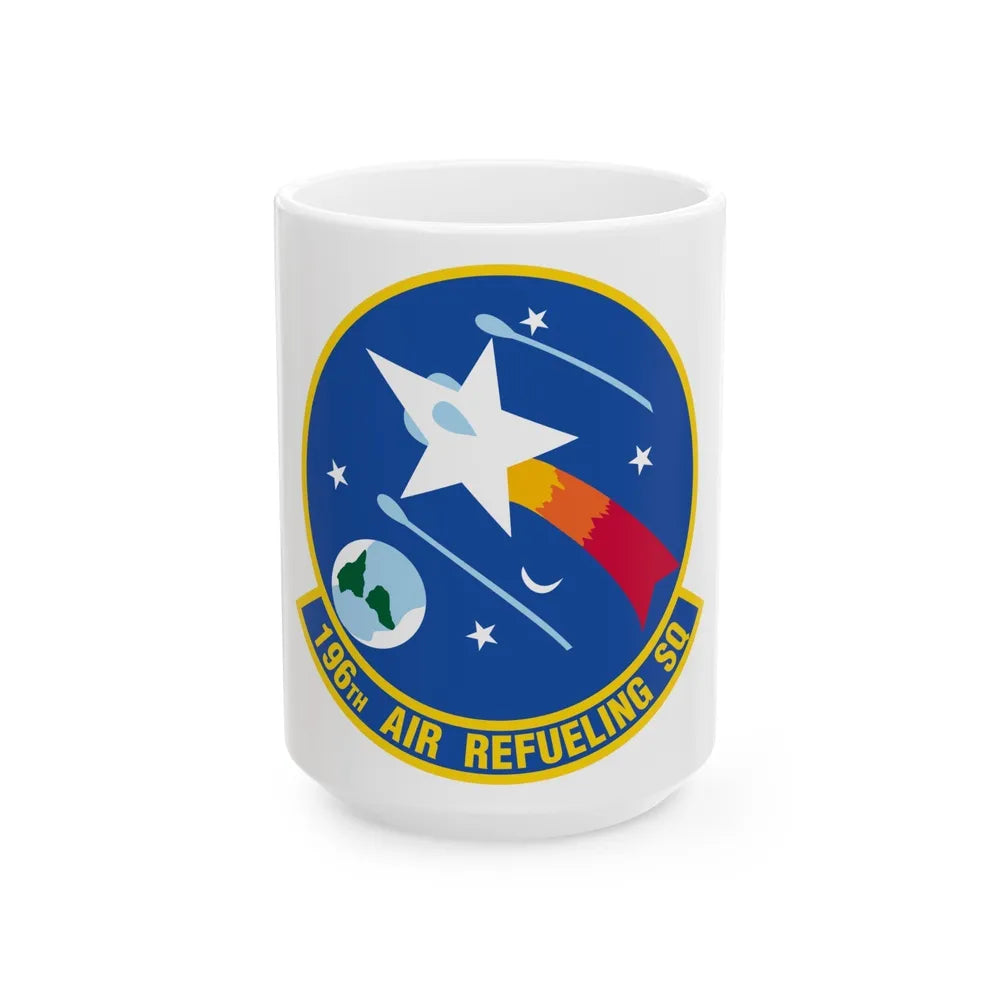 196 Air Refueling Squadron (U.S. Air Force) White Coffee Mug-15oz-Go Mug Yourself