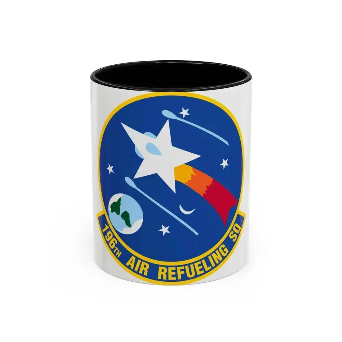 196 Air Refueling Squadron (U.S. Air Force) Accent Coffee Mug 11oz Black - Go Mug Yourself