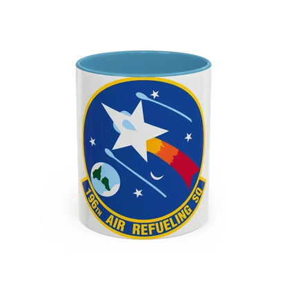 196 Air Refueling Squadron (U.S. Air Force) Accent Coffee Mug 11oz Light Blue - Go Mug Yourself